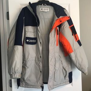 Columbia Men's Gray Navy Orange Ski Jacket